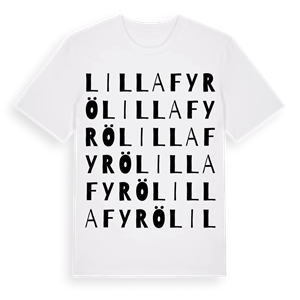 Lilla Fyrö ordlek t-shirt – ekologisk bomull t-shirt från Pinshirt