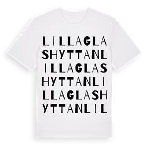 Lilla Glashyttan ordlek t-shirt – ekologisk bomull t-shirt från Pinshirt