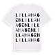 Lilla Hagen ordlek t-shirt