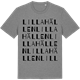 Mid Heather Gray t-shirt med Lilla Hällen ordlek t-shirt