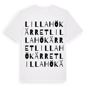 Lilla Hökärret ordlek t-shirt – ekologisk bomull t-shirt från Pinshirt