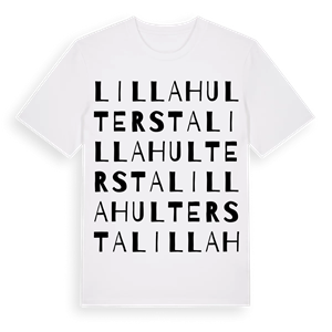 Lilla Hultersta ordlek t-shirt – ekologisk bomull t-shirt från Pinshirt