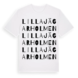 Lilla Jägarholmen ordlek t-shirt – ekologisk bomull t-shirt från Pinshirt