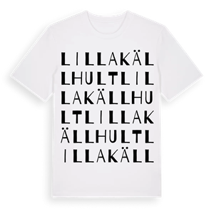 Lilla Källhult ordlek t-shirt – ekologisk bomull t-shirt från Pinshirt