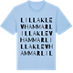 Blue Soul t-shirt med Lilla Klevhammar ordlek t-shirt