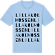 Blue Soul t-shirt med Lilla Kolmossen ordlek t-shirt