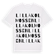 Lilla Kolmossen ordlek t-shirt