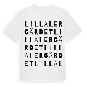 Lilla Lergärdet ordlek t-shirt – ekologisk bomull t-shirt från Pinshirt