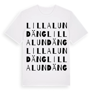 Lilla Lundäng ordlek t-shirt – ekologisk bomull t-shirt från Pinshirt