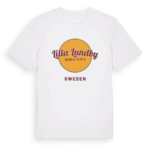 Lilla Lundby cirkel t-shirt – ekologisk bomull t-shirt från Pinshirt