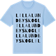 Blue Soul t-shirt med Lilla Lundbyskog ordlek t-shirt