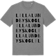 Mid Heather Gray t-shirt med Lilla Lundbyskog ordlek t-shirt