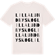 Vintage White t-shirt med Lilla Lundbyskog ordlek t-shirt
