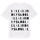 Lilla Lundbyskog ordlek t-shirt