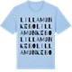 Blue Soul t-shirt med Lilla Munkebo ordlek t-shirt