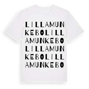 Lilla Munkebo ordlek t-shirt – ekologisk bomull t-shirt från Pinshirt