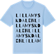 Blue Soul t-shirt med Lilla Myskdalen ordlek t-shirt