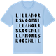 Blue Soul t-shirt med Lilla Norrskogen ordlek t-shirt