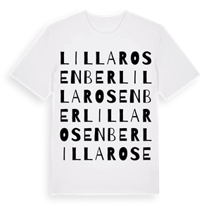 Lilla Rosenber ordlek t-shirt – ekologisk bomull t-shirt från Pinshirt