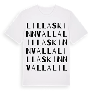 Lilla Skinnvalla ordlek t-shirt – ekologisk bomull t-shirt från Pinshirt