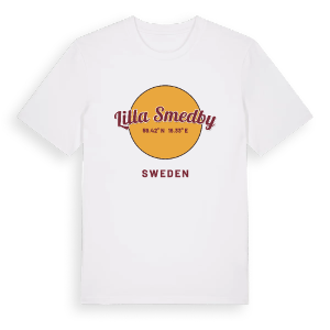 Lilla Smedby cirkel t-shirt – ekologisk bomull t-shirt från Pinshirt