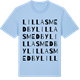Blue Soul t-shirt med Lilla Smedby ordlek t-shirt