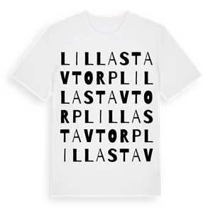 Lilla Stavtorp ordlek t-shirt – ekologisk bomull t-shirt från Pinshirt
