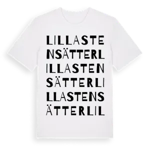 Lilla Stensätter ordlek t-shirt – ekologisk bomull t-shirt från Pinshirt