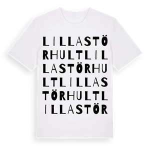 Lilla Störhult ordlek t-shirt – ekologisk bomull t-shirt från Pinshirt