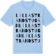 Blue Soul t-shirt med Lilla Strandstugan ordlek t-shirt