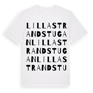 Lilla Strandstugan ordlek t-shirt – ekologisk bomull t-shirt från Pinshirt