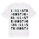 Lilla Strandstugan ordlek t-shirt