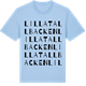 Blue Soul t-shirt med Lilla Tallbacken ordlek t-shirt