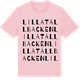 Pink Cotton t-shirt med Lilla Tallbacken ordlek t-shirt