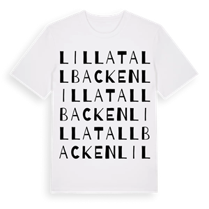 Lilla Tallbacken ordlek t-shirt – ekologisk bomull t-shirt från Pinshirt