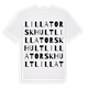 Lilla Torskhult ordlek t-shirt
