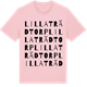Pink Cotton t-shirt med Lilla Trädtorp ordlek t-shirt