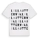 Lilla Uttervik ordlek t-shirt