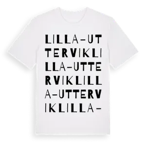 Lilla-Uttervik ordlek t-shirt – ekologisk bomull t-shirt från Pinshirt