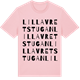 Pink Cotton t-shirt med Lilla Vretstugan ordlek t-shirt
