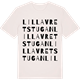 Vintage White t-shirt med Lilla Vretstugan ordlek t-shirt