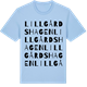 Blue Soul t-shirt med Lillgårdshagen ordlek t-shirt
