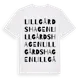 White t-shirt med Lillgårdshagen ordlek t-shirt