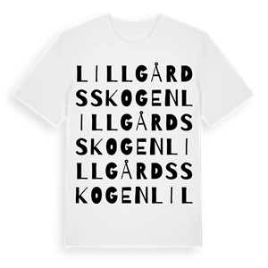 Lillgårdsskogen ordlek t-shirt – ekologisk bomull t-shirt från Pinshirt