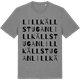 Mid Heather Gray t-shirt med Lillkällstugan ordlek t-shirt