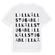 Lillkällstugan ordlek t-shirt