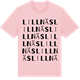 Pink Cotton t-shirt med Lillnäs ordlek t-shirt