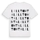 Lilltomta ordlek t-shirt