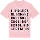 Pink Cotton t-shirt med Lindaberg ordlek t-shirt