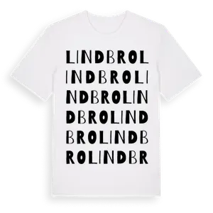 Lindbro ordlek t-shirt – ekologisk bomull t-shirt från Pinshirt